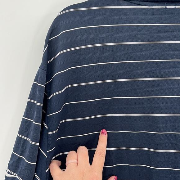 Nike Golf Performance Stripe Polo Shirt - Navy/White - XL - Picture 8 of 9